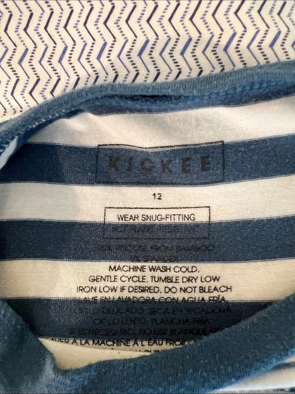 Kickee Pants Navy and White Striped Short Sleeve Pajama Set